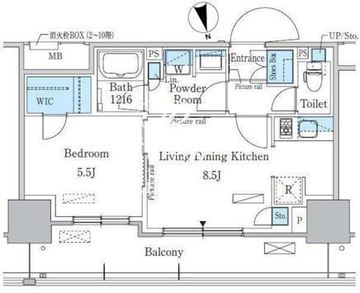 パークアクシス東陽町・親水公園 502 間取り図