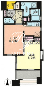 プライムアーバン恵比寿2 802 間取り図