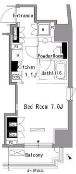 パークアクシス新板橋イースト 504 間取り図