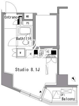 パークアクシス新板橋ウエスト 901 間取り図