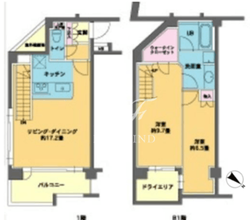 カスタリア八雲 103 間取り図