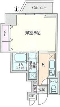 ケイブ湯島 1002 間取り図