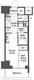 コンフォリア東新宿 1117 間取り図
