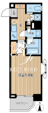 シティスパイア森下 207 間取り図