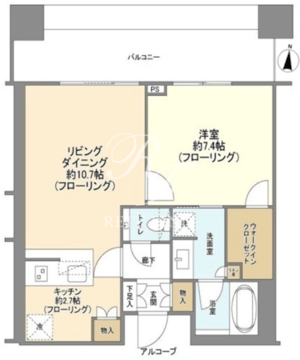 テラス渋谷美竹 815 間取り図