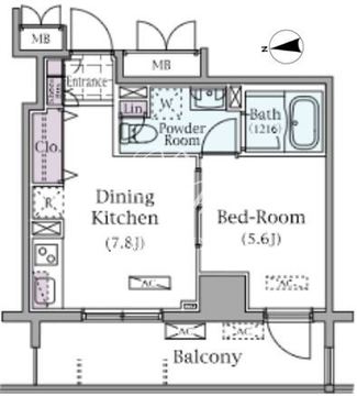 パークアクシス元浅草ステージ 902 間取り図
