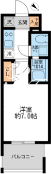 アーデン門前仲町 208 間取り図