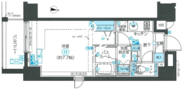 ズーム西新宿 903 間取り図