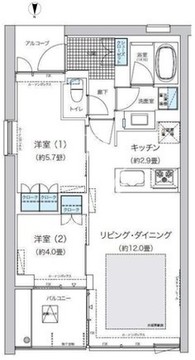 ガーデニエール砧ウエスト 720 間取り図