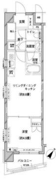 コンフォリア目黒八雲 503 間取り図