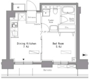パークアクシス錦糸町 504 間取り図