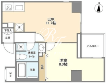 オーキッドレジデンス両国 606 間取り図