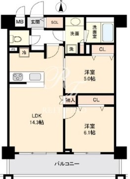 ロイジェント板橋本町 502 間取り図