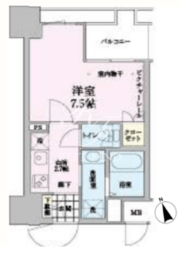 東神田テラスレジデンス 1202 間取り図