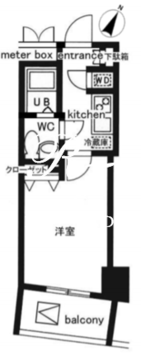 レジディア日本橋人形町2 703 間取り図