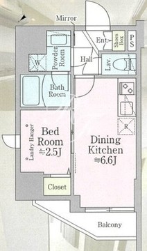 ティモーネプレミアム蒲田 201 間取り図