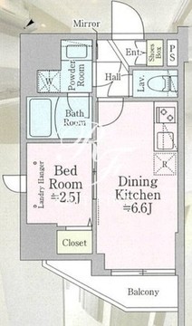 ティモーネプレミアム蒲田 301 間取り図