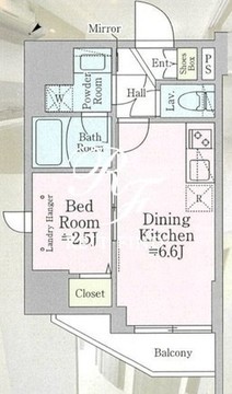 ティモーネプレミアム蒲田 501 間取り図
