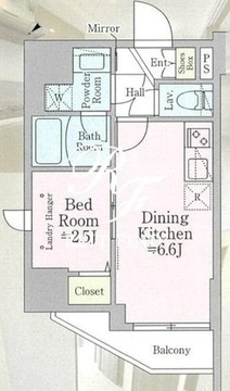 ティモーネプレミアム蒲田 601 間取り図