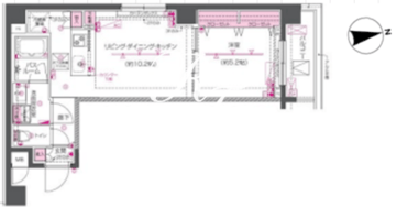 ズーム戸越銀座 302 間取り図