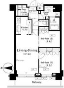 パークアクシス辰巳ステージ 1307 間取り図