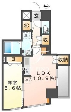 エムズスタイル 301 間取り図