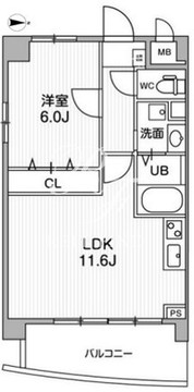 プリマベーラ代々木 302 間取り図