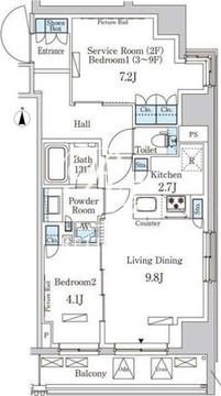 パークアクシス成増二丁目 301 間取り図