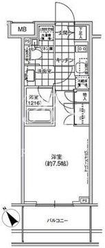 パークハビオ武蔵小山 602 間取り図
