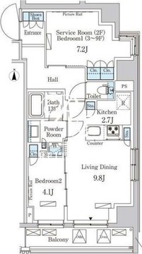 パークアクシス成増二丁目 901 間取り図