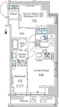 パークアクシス成増二丁目 601 間取り図