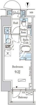 パークアクシス成増二丁目 806 間取り図