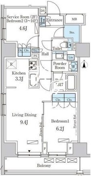 パークアクシス成増二丁目 405 間取り図