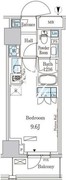 パークアクシス成増二丁目 608 間取り図