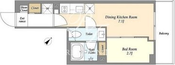コンフォリア上目黒 204 間取り図