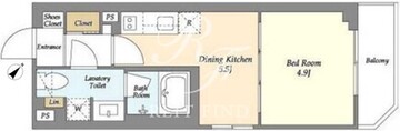 コンフォリア上目黒 206 間取り図