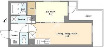 コンフォリア上目黒 203 間取り図