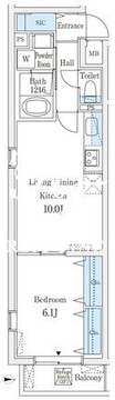 ルーチェ白金 203 間取り図