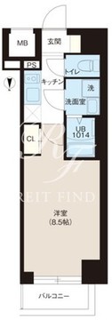 レオーネ錦糸町 402 間取り図