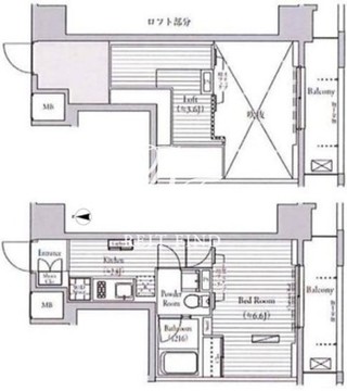 ミュゼ南麻布 603 間取り図