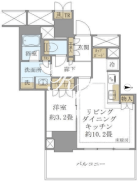 ブリリアタワー池袋ウエスト 308 間取り図