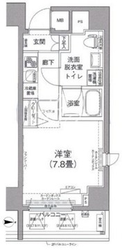 アイル秋葉原ノースドゥーエ 303 間取り図