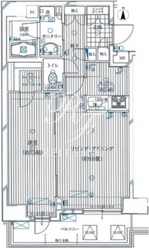 ガリシア錦糸町ステーションフロント 1402 間取り図