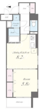 市ヶ谷二十騎町レジデンス 201 間取り図