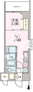 ジニア深川住吉 909 間取り図