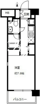 ニューシティアパートメンツ亀戸 512 間取り図