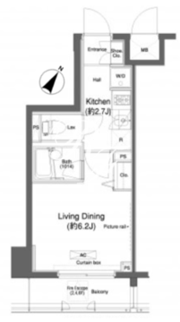 プラウドフラット門前仲町2 503 間取り図