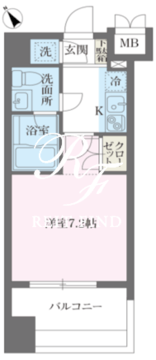 パシフィックレジデンス芝一丁目 502 間取り図