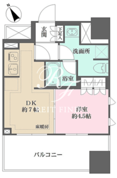 ザ・パークハウス上野 403 間取り図