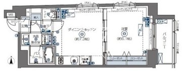 ズーム四谷左門町 1302 間取り図
